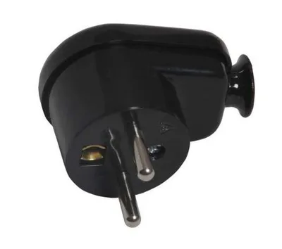 Spinë me kënd Opal WT-16 2P+Z, 16A, e zezë - 1