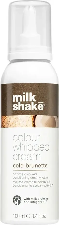 Shkumë ngjyruese për flokë për femra Milk Shake Colour Whipped Cream Cold Brown 100ml