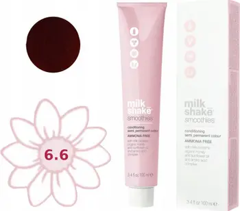 Ngjyrë flokësh Milk Shake Smoothies 6.66R Dark Blonde Red, pa amoniak, 100 ml, për gra