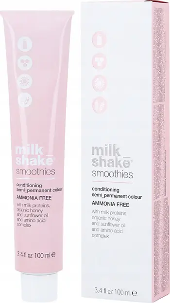 Bojë flokësh Milk Shake Smoothies 7 Hazelnut, gjysmë e përhershme, pa amoniak, 100 ml