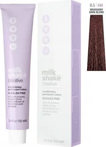 Ngjyrë e përhershme flokësh Milk Shake Creative 6.56M, mahoní blond i errët, 100 ml