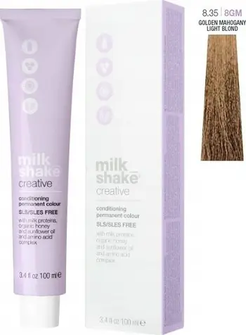 Ngjyrë e përhershme për flokë Milk Shake Creative 8.358GM Maui Mocha, pa SLS SLES, 100 ml, për gra