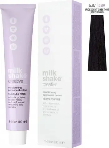 Ngjyrë e përhershme flokësh Milk Shake Creative 5.875BV, 100 ml, kështenjë e çelur irizente