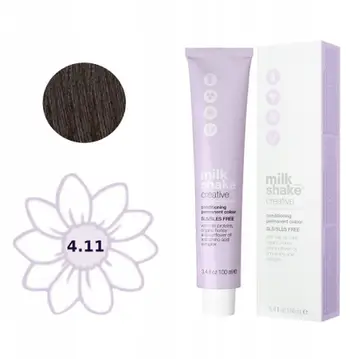 Ngjyrë flokësh Milk Shake Creative 4.11, 100ml, kafe hiri mesatare intensive
