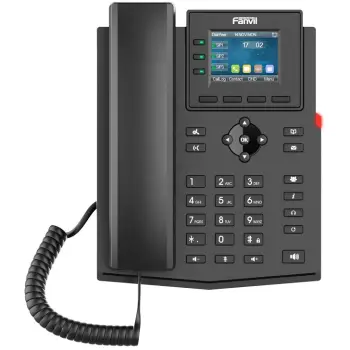 Telefon IP Fanvil X303W, ekran me ngjyra, Wi-Fi, i zi