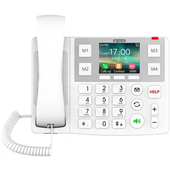 Telefon IP Fanvil X7A, i bardhë, 2 linja, 1000 kontakte