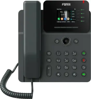 Telefon IP Fanvil V61W, Prime Business, SIP, POE, Gigabit, USB-Port, e zezë