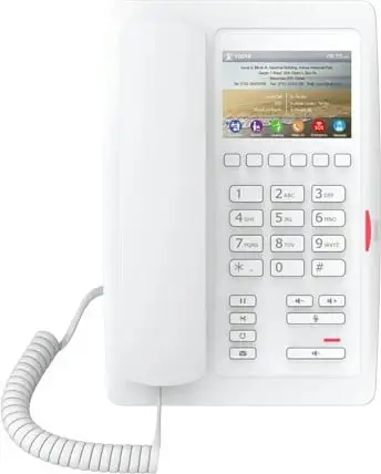 Telefon IP Fanvil H5, i bardhë, me dorëzë me kabllo, VxWorks