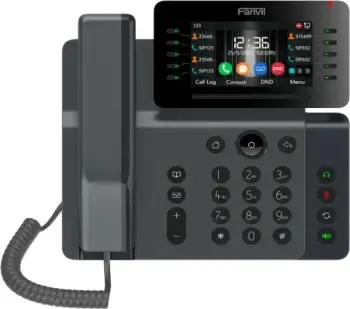 Telefon IP Fanvil V65, 20 linja, 2000 hyrje, i zi