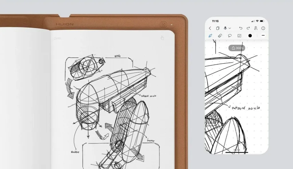 Tablet grafik Huion Note X10 - 2