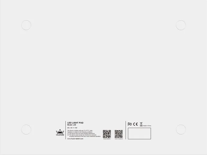 Tabelë ndriçuese për vizatim Huion L4S, LED, A4, USB, e zezë - 2