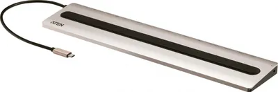 Stacion lidhës ATEN USB-C Multiport, 4K HDMI/VGA, 85W, i zi - 1