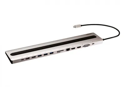 Stacion lidhës ATEN USB-C Multiport, 4K HDMI/VGA, 85W, i zi - 2
