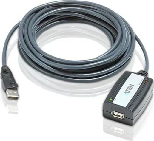 Kabllo ATEN USB A - USB A UE250-AT, 5m, e zezë - 1
