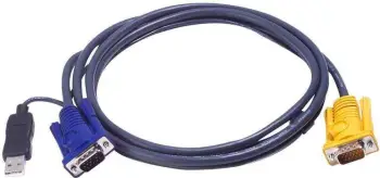 Kabllo Aten KVM (2L5202UP), 2m, e zezë