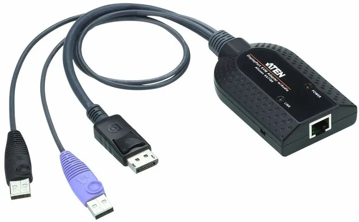 Përshtatës KVM Aten KA7189, 2xUSB/DP, 1xRJ45 - 1