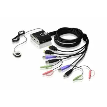 Swich me audio ATEN 2-Port, USB/HDMI KVM