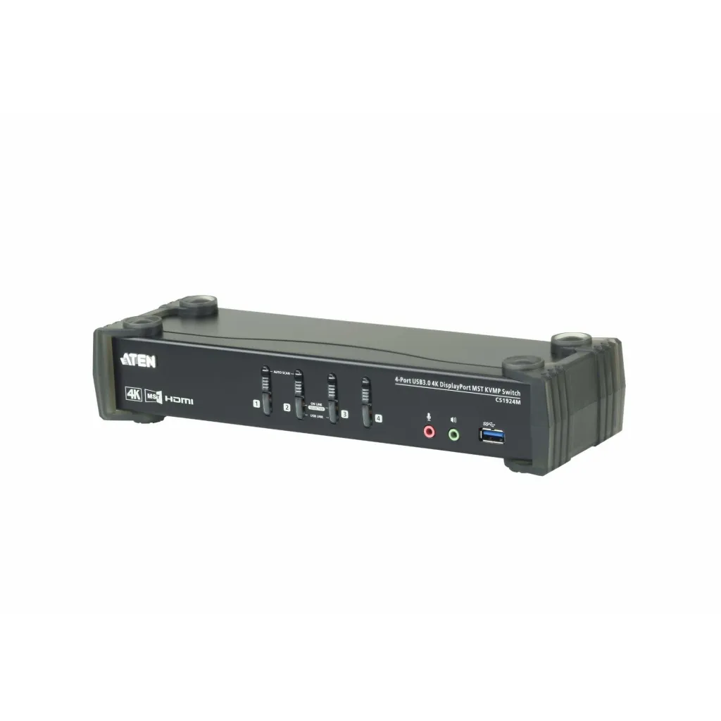 Switch KVM ATEN CS1924M / 4-Port USB 3.0 / 4K DisplayPort MST - 1