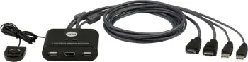 KVM switch Aten CS22HF, 2 porta, HDMI FHD, USB