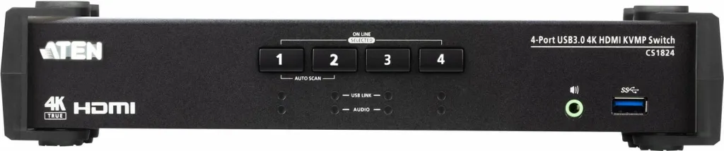 Switch KVM ATEN CS1824, 4 porta, USB 3.0, HDMI, 4K, i zi - 3