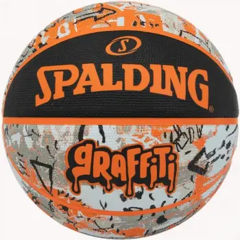 Top basketbolli Spalding Graffiti Ball, madhësia 7, gomë natyrale, shumëngjyrësh