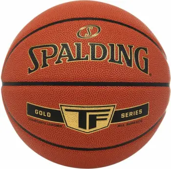 Top basketbolli Spalding Gold TF 76*857Z, FIBA Approved, lëkurë sintetike, kafe