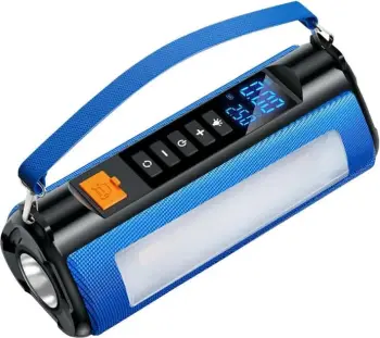 Jump starter Blitzwolf BW-JA1, 16000mAh, kompresor, dritë, power bank, blu