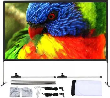 Ekran portativ projektori BlitzWolf BW-VS6, 80", 4K, i bardhë