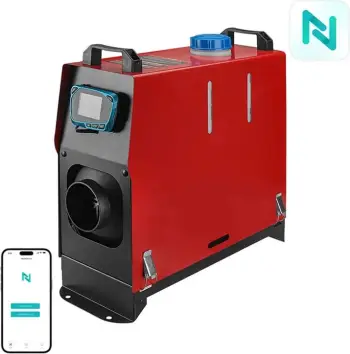 Ngrohës parkimi BlitzWolf BW-AH-V1B-BT, 5kW, 12V, me Bluetooth, i kuq