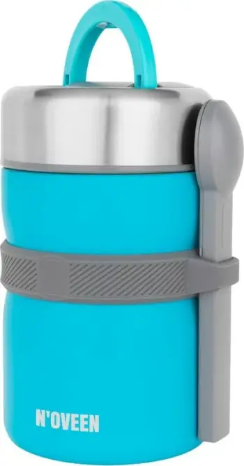 Termus dreke Noveen Lunch Thermos TB963, 2L, 3 enë të brendshme, blu
