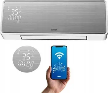 Ngrohës perde ajri Energy Saving Heater, 2 nivele fuqie, WiFi, i bardhë