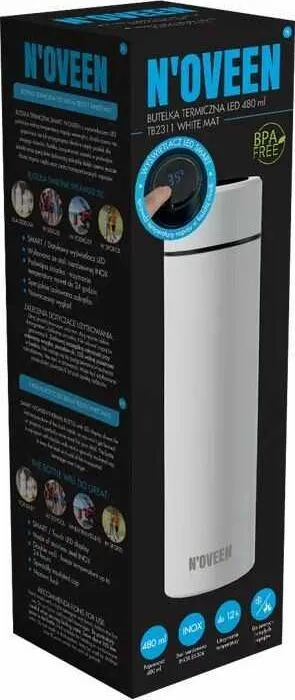 Termus Noveen LED, 480ml, i bardhë - 2