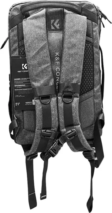 Çantë shpine K&F Concept Alpha 25L për pajisje fotografike, Gri - 3