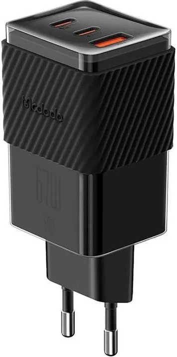 Karikues Mcdodo CH-1501 GaN 67W, 2x USB-C, USB-A, i zi - 2