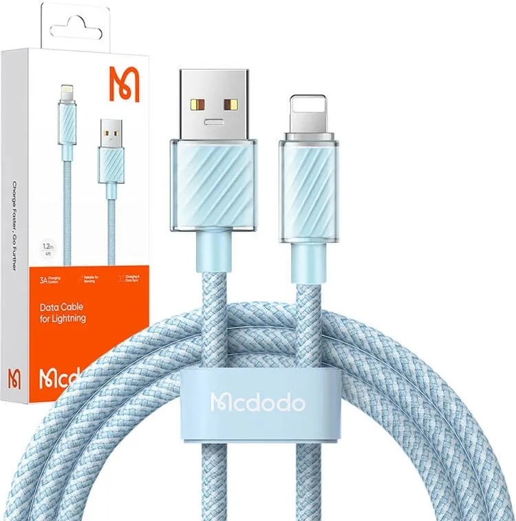 Kabllo USB-A në Lightning Mcdodo CA-3641, 1.2m, kaltër - 3