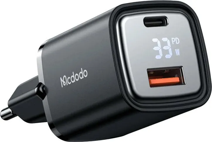 Karikues Mcdodo CH-1701 me ekran, 33W, USB-A/USB-C, zi - 2
