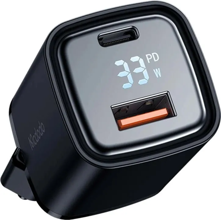 Karikues Mcdodo CH-1701 me ekran, 33W, USB-A/USB-C, zi - 3