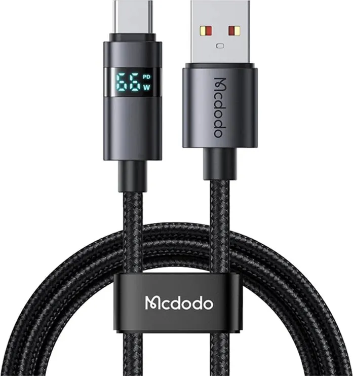 Kabllo USB-A në USB-C Mcdodo CA-6520, 1.2m, e zezë - 1
