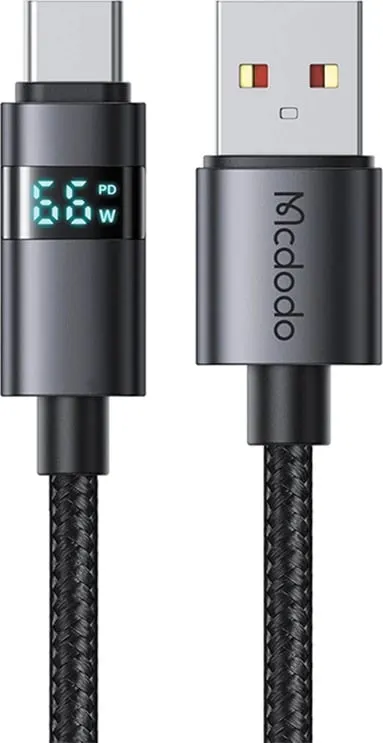 Kabllo USB-A në USB-C Mcdodo CA-6520, 1.2m, e zezë - 2