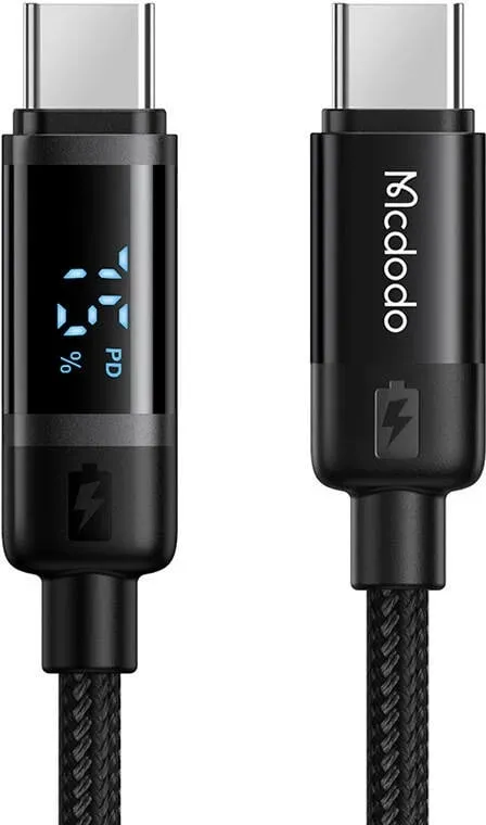 Kabllo USB-C në USB-C Mcdodo CA-5780, 1.2m, 60W, e zezë - 2