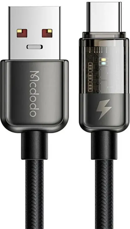 Kabllo USB-C Mcdodo CA-3151, 1.8m, 6A, e zezë - 1