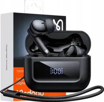 Kufje TWS Mcdodo B04 Series HP-3290, Bluetooth 5.3, Ekran LED, IPX4, të zeza