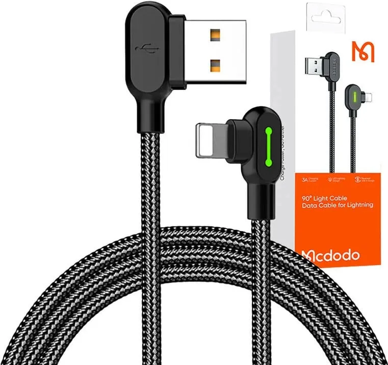 Kabllo USB në Lightning Mcdodo CA-4673, 1.8m, e zezë - 4