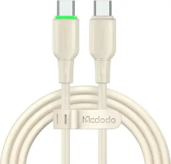 Kabllo USB-C në USB-C Mcdodo CA-4770, 1.2m, 65W, bezhë