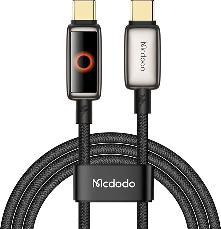 Kabllo USB-C në USB-C Mcdodo CA-6680, 1.2m, e zezë - 1