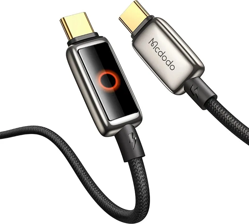 Kabllo USB-C në USB-C Mcdodo CA-6680, 1.2m, e zezë - 4