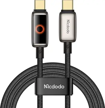 Kabllo USB-C në USB-C Mcdodo CA-6680, 1.2m, e zezë