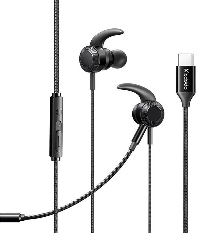 Kufje gaming Mcdodo HP-1340 me mikrofon, USB-C, të zeza - 1