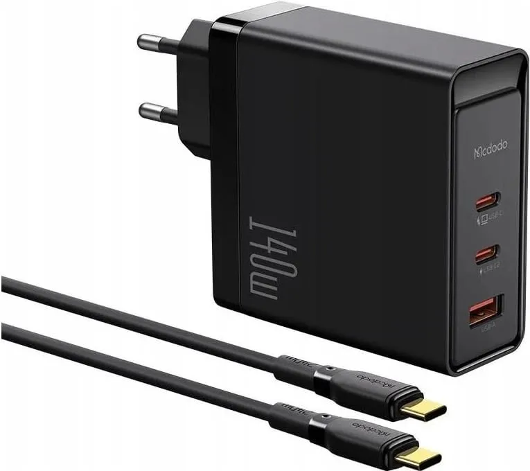 Karikues McDodo CH-2913 GaN 140W 2x USB-C, USB-A, i zi - 1