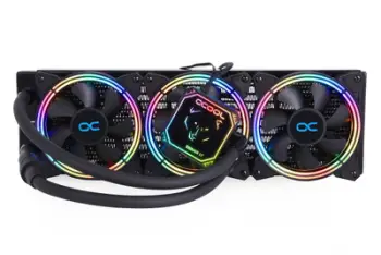 Ftohës me ujë Alphacool Eisbaer Aurora LT360, 360mm, ARGB, i zi